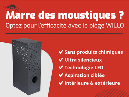 WILLO : un pi&egrave;ge &agrave; moustiques efficace... et 100 % local !