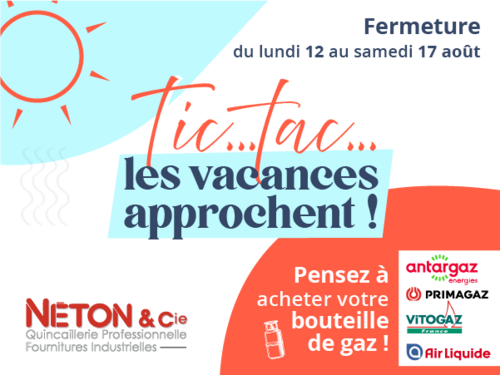 Le magasin sera ferm&eacute; du lundi 12 au samedi 17 ao&ucirc;t 2025 inclus