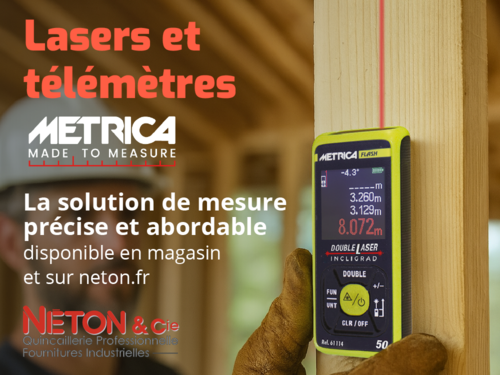 METRICA : des lasers et t&eacute;l&eacute;m&egrave;tres professionnels alliant pr&eacute;cision, f