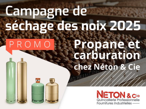 Campagne de s&eacute;chage des noix 2025 : propane et carburation en promo ch