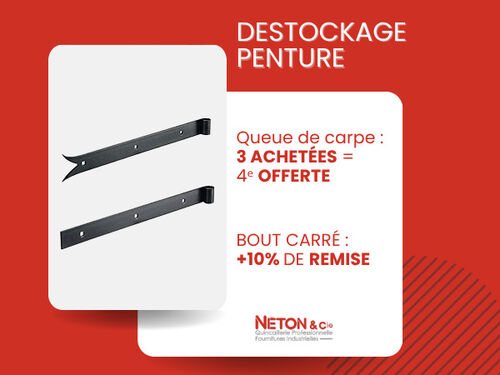 Grand destockage de pentures professionnelles chez N&eacute;ton & Cie