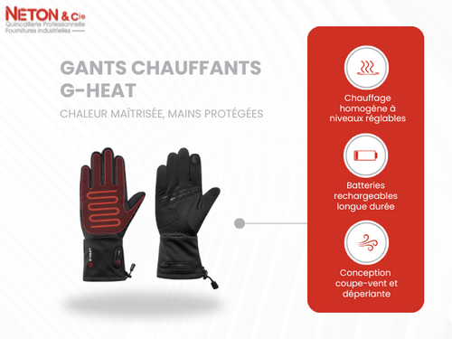 Gants chauffants G-HEAT : confort & performance par temps froid