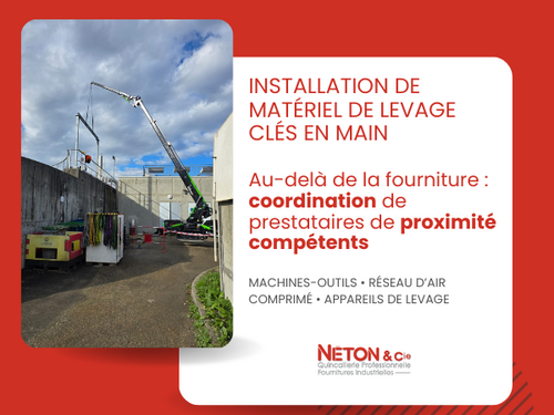 Chantiers de levage cl&eacute;s en main pour vos installations industrielles