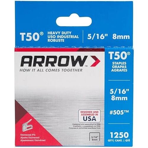 BOITE 1250 AGRAFES T50 - 8mm