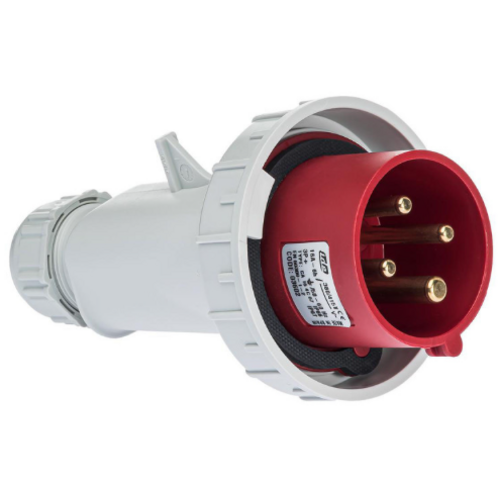 FICHE 380 V 16 A ROUGE 3P+T