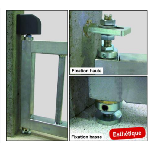 PIVOT DE PORTAIL FIXATION RESINE