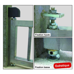 PIVOT DE PORTAIL FIXATION RESINE