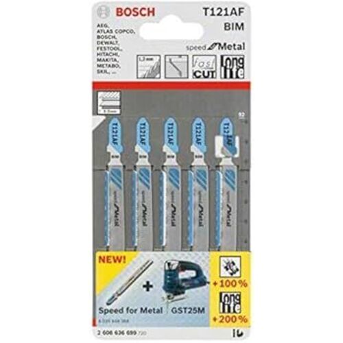 CARTE 5 LAMES SCIE SAUTEUSE METAL SPEED