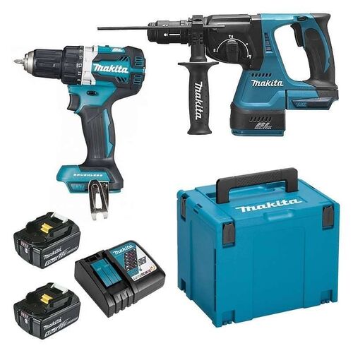 Lot Visseuse+Perfo  MAKITA 2X5Ah