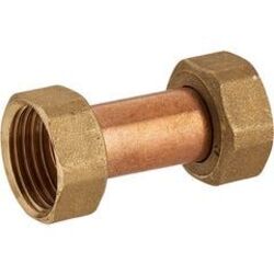 RACCORD 2 ECROU LAITON 12X17