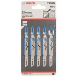 CARTE 5 LAMES SCIE SAUTEUSE METAL