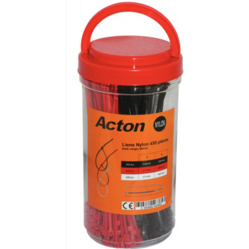 SEAU DE 450 COLLIERS NYLON - ASSORTIS