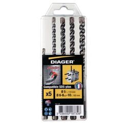 Coffret 5 For&ecirc;ts B&eacute;ton BOOSTER SDS-plus