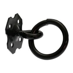 ANNEAU ECURIE SUR PLATINE ZN NOIR