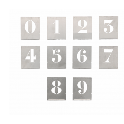 JEU DE CHIFFRES DECOUPES -  60 mm