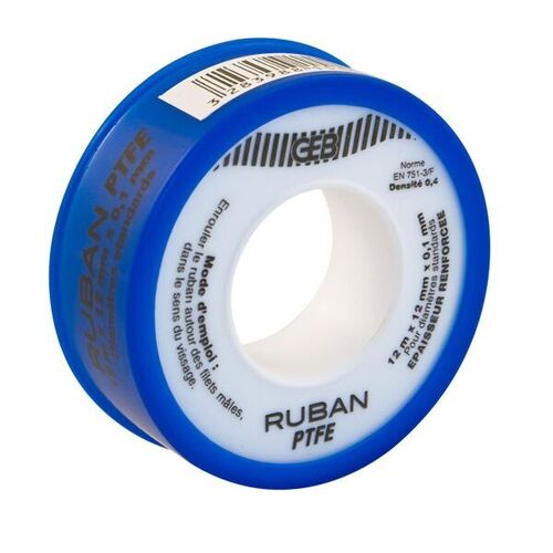 RUBAN TEFLON 0,1mm X 12mm