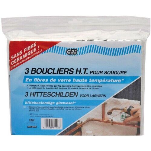 PACK 3 BOUCLIERS THERMIQUES FIBRE DE