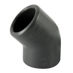 COUDE PVC PRESSION FF A 45 DE 50