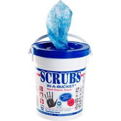 SEAU 72 LINGETTES NETTOYANTES SCRUBS