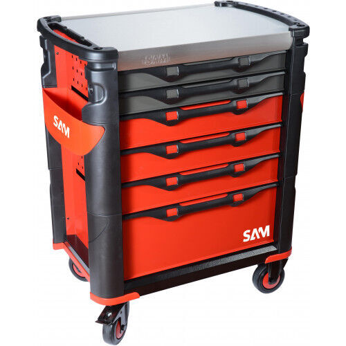 SERVANTE SERIE 41 6 TIROIRS ROUGE
