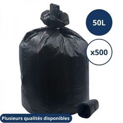 CENT SACS POUBELLE DE 50 LITRES