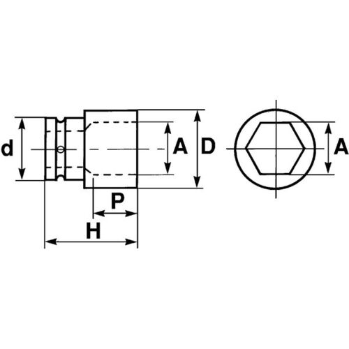 DOUILLE A CHOC 1/4  11mm - image 4