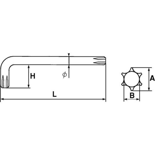 CLE MALE COUDEE TORX 45 - image 4