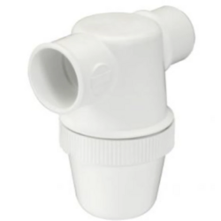 SIPHON LAVABO A COLLER HORIZ. BLC - 40