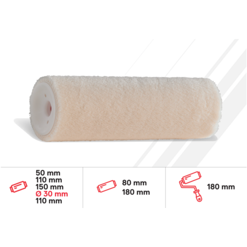 MANCHON LAINE LAQUEUR VELOUR PATTE DE
