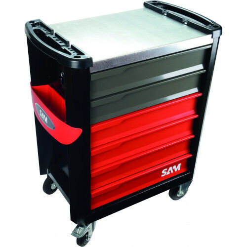 SERVANTE 6 TIROIRS PLATEAU METAL