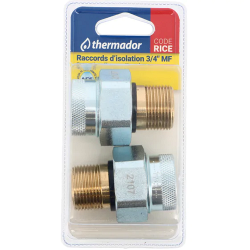 RACCORDS ISOLANTS CHAUFFE-EAU / lot de 2