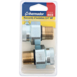 RACCORDS ISOLANTS CHAUFFE-EAU / lot de 2