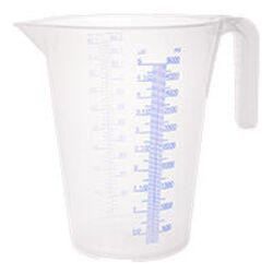 BROC VERSEUR PLASTIQUE 5L Gradu&eacute;