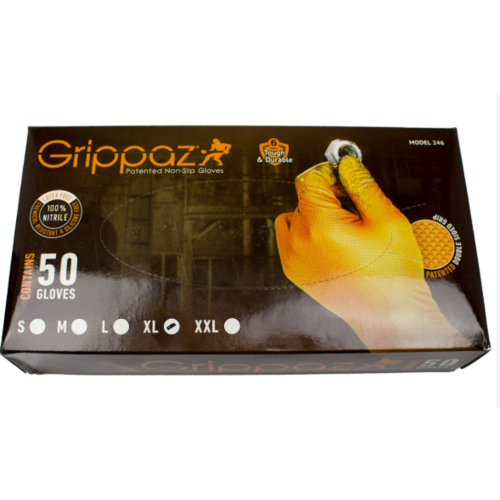 Boite 50 Gants GRIPPAZ Orange T10