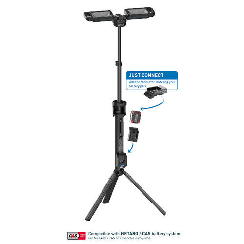 PROJECTEUR A LED sur pied 18V +adapt.