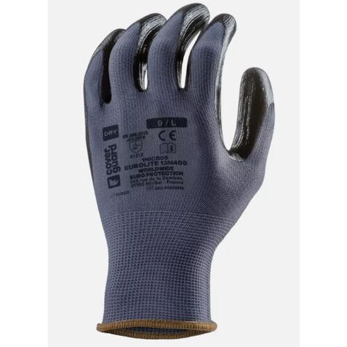 Pre Gants EUROLITE Paume Nitrile Noir T9