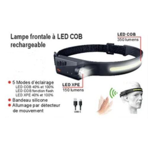 LAMPE FRONTALE Bandeau souple Promo