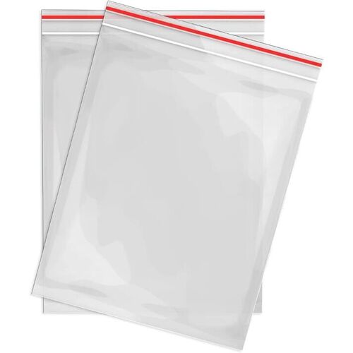 10 SACHETS PLASTIQUE A FERMETURE ZIP