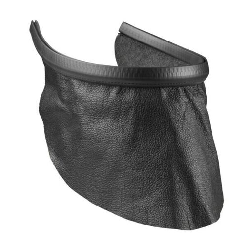 BAVETTE NOIR EN CUIR POUR  CASQUES SERIE