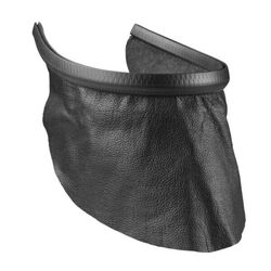 BAVETTE NOIR EN CUIR POUR  CASQUES SERIE